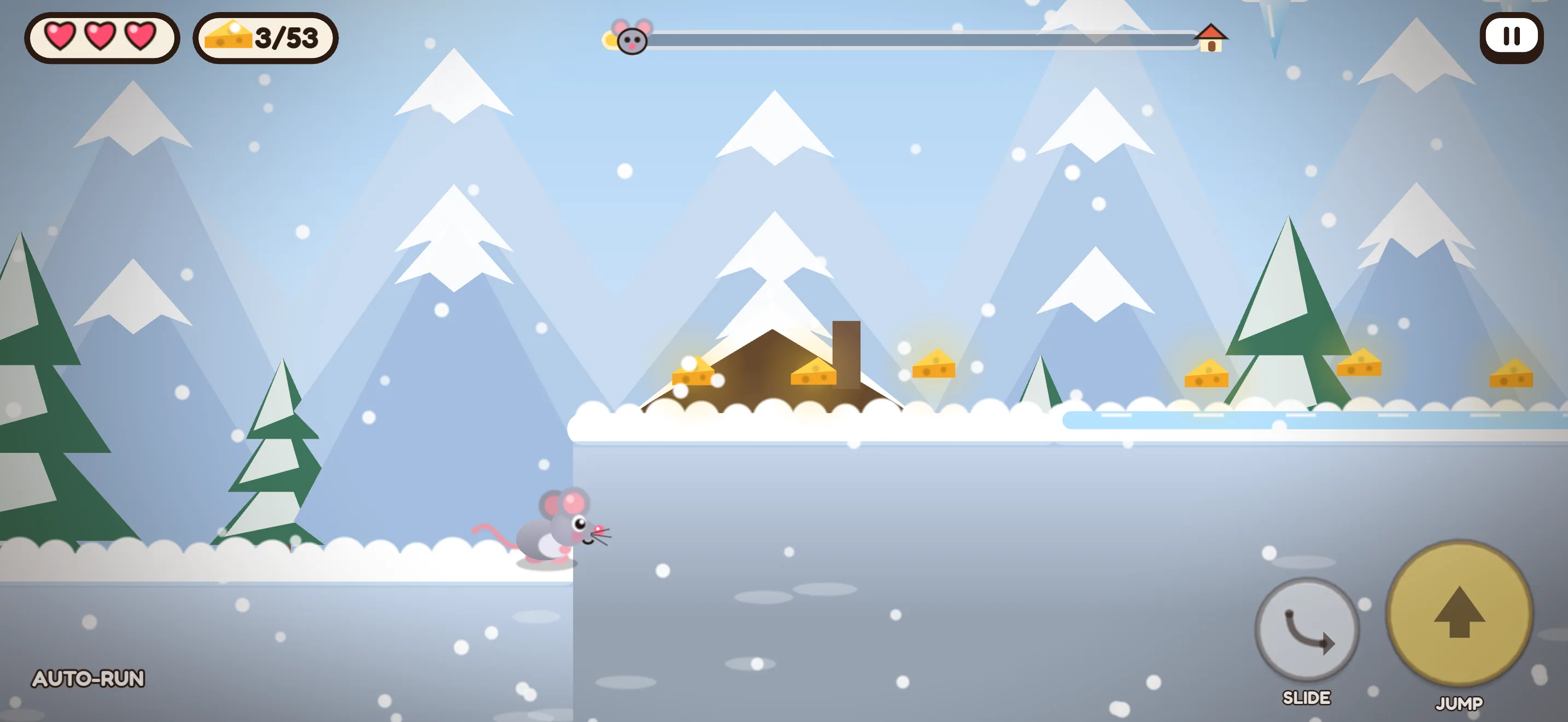Cheezy Escape — Snowy Peaks